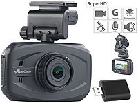 NavGear Super-HD-Dashcam MDV-3300.SHD, G-Sensor, Weitwinkel, GPS; Dash-Cams, digital Dash-Cams, digital Dash-Cams, digital 