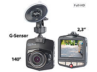 NavGear Full-HD-Dashcam MDV-2750 mit G-Sensor, 2,3"-Display (5,8 cm); Videoregistratoren Videoregistratoren 