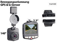 NavGear Full-HD-Dashcam MDV-2770.gps mit GPS & G-Sensor, 5,8-cm-Display (2,3"); Dashcams mit G-Sensor (HD) Dashcams mit G-Sensor (HD) 