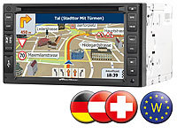 NavGear StreetMate 2-DIN-Autoradio mit 6"-Navi DSR-N 62 Westeuropa; Kfz-Notrufsender zum Nachrüsten Kfz-Notrufsender zum Nachrüsten 