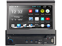 NavGear 1-DIN Android-Autoradio DSR-N 210 mit GPS, WiFi, BT2; 1 DIN Navigations-Systeme 1 DIN Navigations-Systeme 
