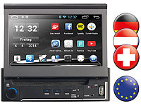 NavGear 1-DIN Android-Autoradio mit 7"-Navi DSR-N 210 Europa; 1 DIN Navigations-Systeme 