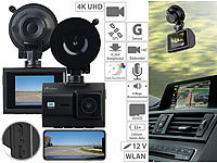 NavGear 4K-UHD-Dashcam mit GPS, Nachtsicht, WDR, WLAN & App, Sony-Sensor, 140°; Dashcams mit G-Sensor (HD) Dashcams mit G-Sensor (HD) Dashcams mit G-Sensor (HD) Dashcams mit G-Sensor (HD) 