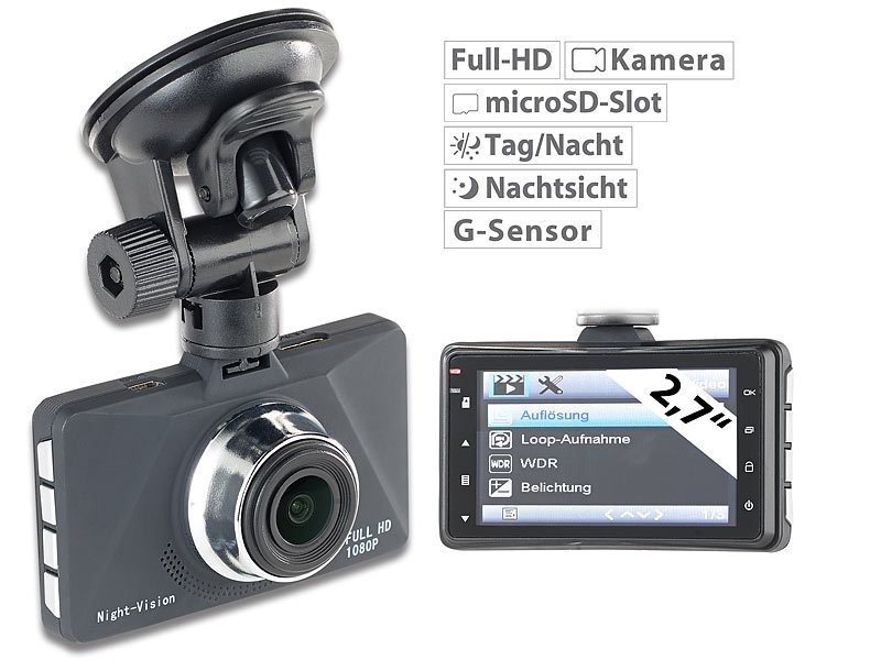 ; Auto-Dashcams, Auto-KamerasAuto-Video-RecorderKfz-Kameras1080p-AutokamerasDash-Cams FullHDCar-DVR FullHD 
