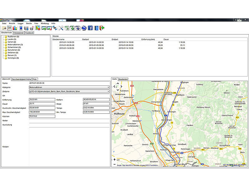 ; GPS Tracker / -Datenlogger 