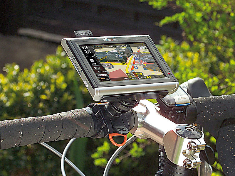 universale Fahrrad Navi-Halterung NavGear Navi Halterungen Fahrrad-Halterung für Tomtom Navigationsgeräte