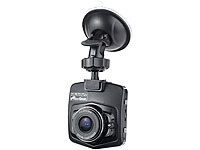 NavGear HD-Dashcam m. G-Sensor, Bewegungserkennung, 6,1-cm-Display, Weitwinkel; WLAN-GPS-Dashcams mit Rückfahrkamera und App 