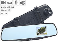 NavGear Rückspiegel-Dashcam mit Bewegungserkennung und 6,1-cm-Display (2,4")
