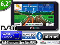NavGear 6"-Navigationssystem StreetMate GTX-62-DVBT Westeuropa