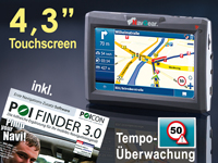 NavGear Multimedia GPS-Navisystem StreetMate GP-43.3 + D-Karten 1GB SD