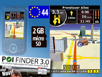 NavGear 3D-Navisoftware für Windows Mobile + Europa-Karten 2GB microSD