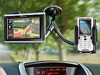 NavGear Schwanenhals-Halterung für iPhone/PDA/Handy & NavGear-Navis; Dashcams mit G-Sensor (HD) Dashcams mit G-Sensor (HD) Dashcams mit G-Sensor (HD) 