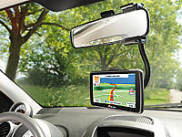 NavGear Schwanenhals-Navi-Halterung für den Auto-Rückspiegel; Dashcams mit G-Sensor (HD) Dashcams mit G-Sensor (HD) Dashcams mit G-Sensor (HD) Dashcams mit G-Sensor (HD) 
