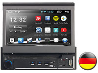 NavGear 1-DIN Android-Autoradio mit 7"-Navi DSR-N 210 Deutschland; 1 DIN Navigations-Systeme 