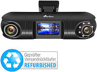 NavGear QHD-Dual-Dashcam mit 2 Kameras, Versandrückläufer; Dashcams mit G-Sensor (HD) 