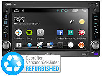 NavGear 2-DIN Android-Autoradio DSR-N 270 mit Bluetooth (Versandrückläufer); 2-DIN Festeinbau-Navi /-Autoradios 