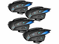 NavGear Motorrad-Helm-Headset, Motorrad-BT-Gegensprechanlage; Blend- und Display-Schutzfolien für Navis Blend- und Display-Schutzfolien für Navis Blend- und Display-Schutzfolien für Navis